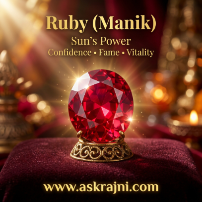 Ruby (Manik) – Sun’s Power for Confidence, Fame & Vitality