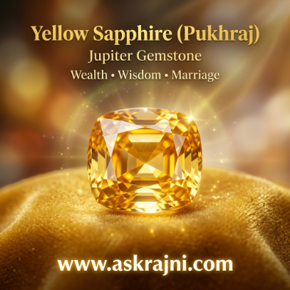 Yellow Sapphire (Pukhraj) – Jupiter Gemstone for Wealth, Wisdom & Marriage