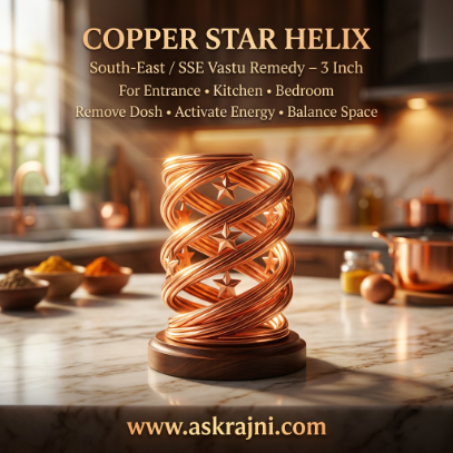 Copper Star Helix – Vastu Energy Amplifier & Protection Remedy