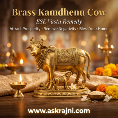 Brass Kamdhenu Cow – Vastu Remedy for ESE
